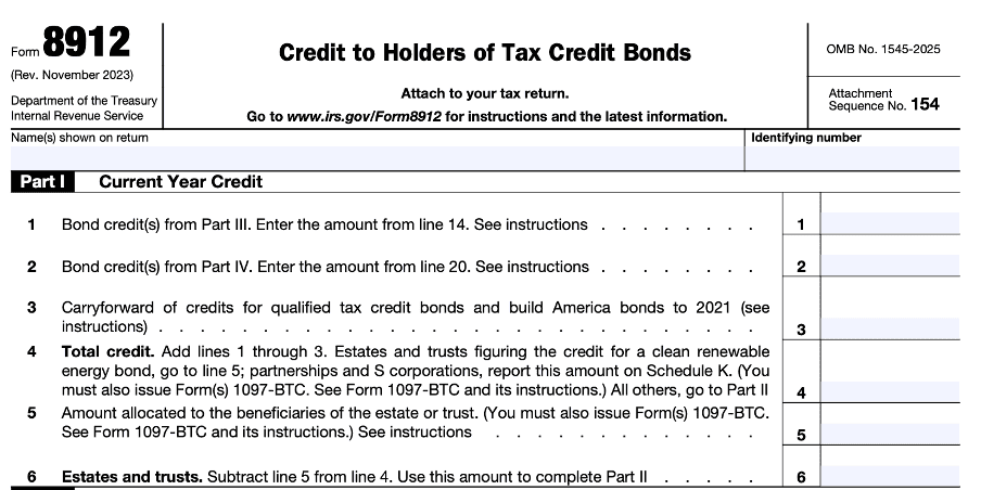 IRS Form 8912 Guide